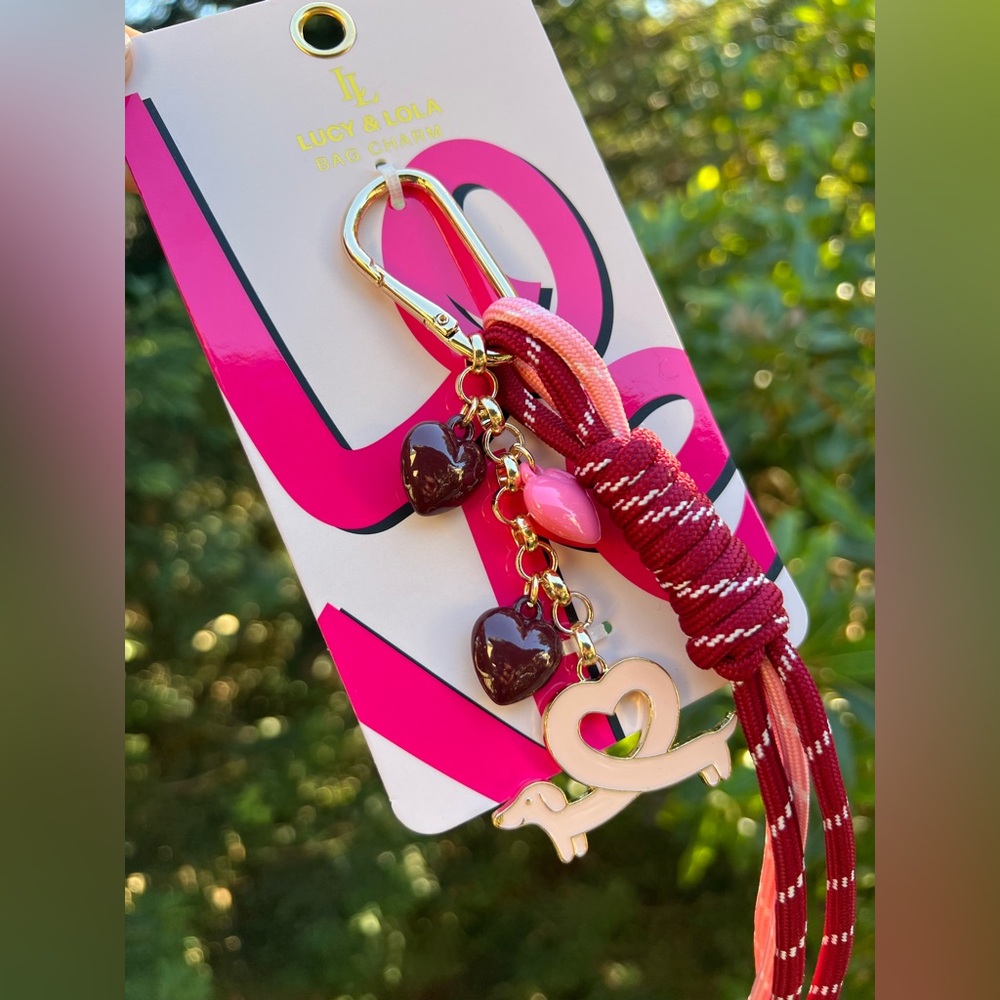 Dachshund HEART Purse Charm/Bag Charm